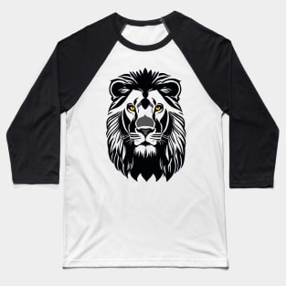 Majestic Lion Face Baseball T-Shirt